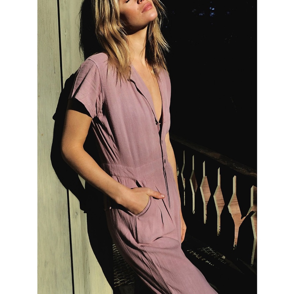 Margot Short Sleeve Coverall, XS, like new, wild mushroom